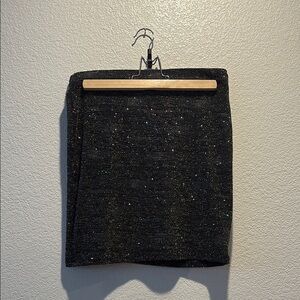 Iris Black Sparkly Skirt